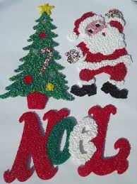 Vintage Popcorn Plastic Holiday Decorations Dancing Santa Christmas Tree Vintage Christmas Vintage Holiday Old Christmas