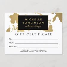 Elegant Gold Floral Pattern White Gift Certificate Zazzle Com In 2020 Gift Voucher Design Gift Certificates Certificate Design