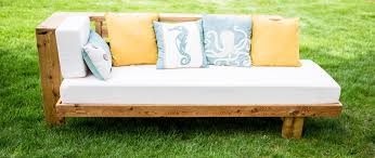 Build your own reclining deck lounger for under $100 each with these woodworking plans. Designed Outdoors How To Build A Cool Modern Diy Outdoor Sofa Chaise