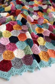 Weekender Blanket Pdf Crochet Pattern In 2021 Crochet Hexagon Crochet Heart Blanket Crochet Hexagon Blanket