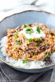 Cook in your crock pot on high for 4 hours. Crockpot Cream Cheese Chicken Chili Belle Of The Kitchen