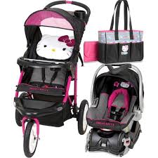 Babytrend Hello Kitty Jogger Stroller Car Seat Diaper Bag Travel System Baby Strollers Travel System Baby Car Seats Hello Kitty Baby Shower