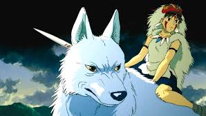 Bigass wolf laughing in moonrunes, burger, kraut, surrender, suomi, spaghetti, communist, etc. Princess Mononoke On Moro Ghibli Digital Art By Hans Butterblumenhaus