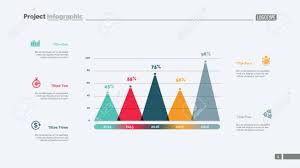 Five Columns Bar Chart Business Data Comparison Diagram Design