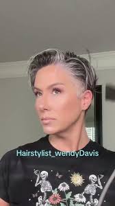 Styling my pixie while I grow it into a Bob. #pixie #pixiegrowout #hairtok  #hairstylist_wendydavis created by Hairstylist_WendyDavis with  2000s90sMusicLover's Toms diner 1987 and 1990