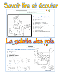Savoir Ecouter Et Lire Les Consignes Et La Galette Des Rois Savoir Ecouter Galette Des Rois Lecture Gs