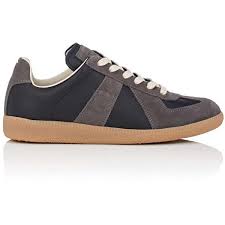 Maison Margiela Women S Women S Replica Leather Suede Sneakers 2 940 Cny Liked On Polyvore Featuring Sh Black Lace Up Shoes Lace Up Shoes Suede Shoes