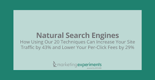 natural search engines marketingexperiments