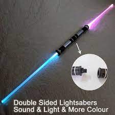 2 pieces sound star wars lightsaber cosplay props kids double light saber toy sword for boys christmas gifts pric star wars light saber toy swords lightsaber