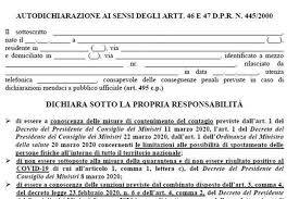 Il modulo di autocertificazione editabile: Ecco Il Nuovo Modulo Per L Autocertificazione Degli Spostamenti