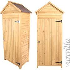 Vanvilla Gerateschuppen Holz Satteldach Naturfarben Geratehaus Gartenschrank Gartenhaus Holz Gerateschuppen Holz Gartenschrank