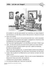 Jetzt die deutsch übungen für die 4. Grundschule Unterrichtsmaterial Deutsch Leseforderung Lesekompetenz Fantastik Hilfe Ich Bin Ein Vampir