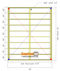 Shed Plans 10x12 Gable Shed Step By Step Construct101 Shed Floor Shed Floor Plans Diy Shed Plans