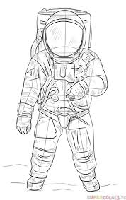 Draw a circle as the astronaut head. Astronaut 8 How To Draw Png 361 575 Astronaut Drawing Space Drawings Drawing Tutorial