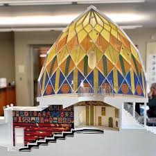 Bruno Taut Pabellon De Cristal Cologne Deutscher Werkbund Exhibition Colonia Alemania 1914 Ceiling Lights Pendant Light Home Decor