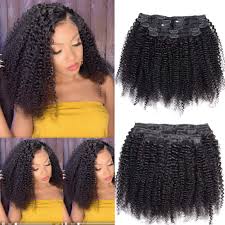 They really helped me learn how to take care of my hair. Amazon Com Wenyu Afro Kinky Curly Clip In Hair Extensions Human Hair For Black Women 8a Brazilian Real Remy Hair Kinky Curly Human Hair Clip Ins Natural Black 16 Inch Arfo Kinky