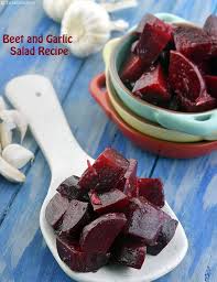 Beet And Garlic Salad Recipe Fibre Rich Garlic Salad Recipe Recipes Food