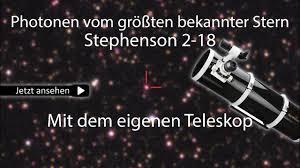 It lies near the open cluster stephenson 2, which is located about. Geschafft Photonen Vom Grossten Stern Stephenson 2 18 Eingefangen Youtube