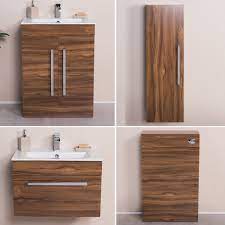 Durable and sturdy, this cabinet has plenty of versatile storage space with two interior adjustable. Floor Standing Vanity Unit Bathroom Wall Hung Cabinet Tall Storage Btw Toilet Ebay