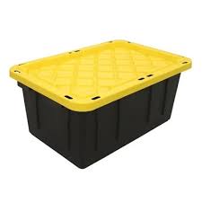 Black And Yellow Totes Lowes Gsc Technologies Plastic Storage Tote St27181301 Strong Box Plastic Storage Totes Plastic Storage Tote Storage