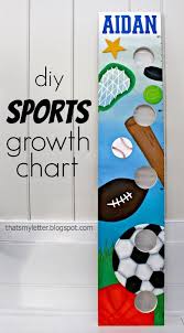 Diy Sports Themed Growth Chart Jaime Costiglio