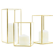 5 out of 5 stars. Home Kitchen Patio Decor Black Koyal Wholesale Geometric Hurricane Candle Holder Set Of 3 For Wedding Centerpiece Home Decor Table Decorations Home Decor