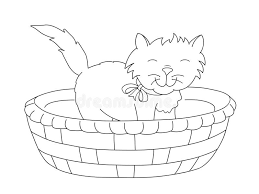 Hello kitty coloring pages free archives and free coloring pages. Cute Cat Coloring Page Stock Illustration Illustration Of Lovely 114319115