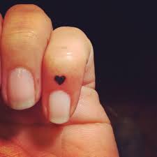 Micro Heart Tattoo Tiny Finger Tattoos Girl Finger Tattoos Cuticle Tattoos
