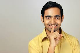Image result for Men with finger on mouth