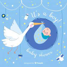 Cartel De Baby Shower Vector Gratuito Baby Boy Scrapbook Baby Shower Clipart Baby Shower Background