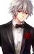 Hoodie Anime Boy With White Hair And Red Eyes