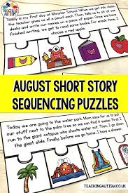 Are You Looking For A Fun And Hands On Activity For Your Students To Work On Their Sequencing Skil Story Sequencing Special Education Resources Autism Teaching
