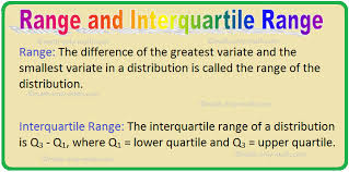 The interquartile range (iqr) is the difference between the first quartile and third quartile. Range Interquartile Range Measures Of Dispersion Semi Interquartile
