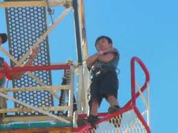 Red, blue, yellow, orange, black, pink; Little Kid Bungee Jumping In Dallas Youtube