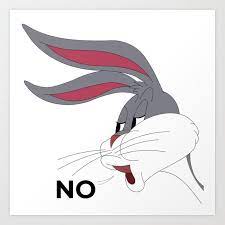 See more ideas about bugs bunny, looney tunes, looney. Pin By Loulee On Stiker Bugs Bunny Bunny Meme Canvas Prints