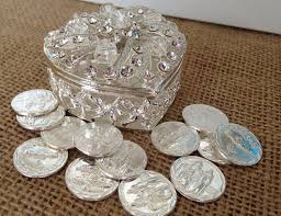 Pin By Vidacoco On Wedding Planning Is My Now Unity Coins Wedding Lasso Silver Pooja Items