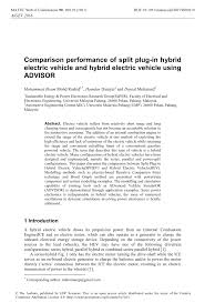 Highlander hybrid xle gives 35 mileage in malaysia and detail specifications, features and compare toyota highlander hybrid xle awd. Pdf Comparison Performance Of Split Plug In Hybrid Electric Vehicle And Hybrid Electric Vehicle Using Advisor