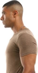 Ravin Classic Self Pattern Heather Mustard T-Shirt, For Men, Yellow, XL:  Buy Online at Best Price in Egypt