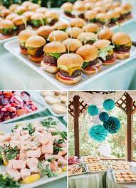 Sweet Chic Teal Bridal Shower Luncheon Hostess With The Mostess Bridal Shower Luncheon Bridal Shower Food Beach Theme Bridal Shower