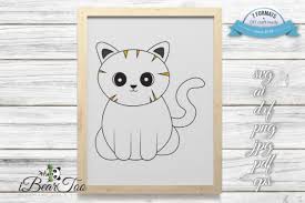 Explore, search and find the best fitting icons or vectors for your projects using wide variety vector library. Cute Cat Cat Clipart Kitten Vector Graphic By Ibeartoo Creative Fabrica
