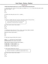 Check spelling or type a new query. Soal Mean Median Modus Sd Kelas 6 Siswapelajar Com