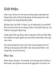 Bật Mi Tai Liệu Lập Trinh Python Tiếng Việt Hot Nhất Hiện Nay Mindx Blog