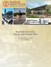 Stanford University Energy And Climate Plan Revised February