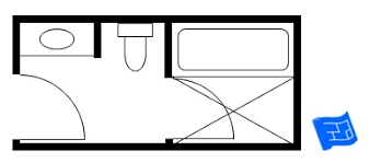Just draw your bathroom floor plan, furnish and decorate it. Small Bathroom Floor Plans
