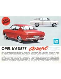 Bst users 265 posts · #1. 1965 Opel Kadett B Coupe Brochure Dutch