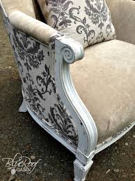 Blue Roof Cabin One Chair Two Fabrics Reupholster Chair Chair Upholstery Reupholster Furniture