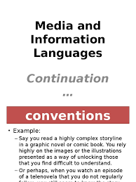 Find out information about languages, information. Media And Information Languages