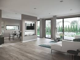 Interior Wohnzimmer Grau Weiss Mit Raumteiler Zum Esszimmer Einrichtungsideen Haus Concept M Wohnen Wohnung Wohnung Einrichten