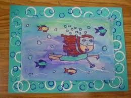 Mrs Knight S Smartest Artists Underwater Self Portraits Elementary Art Projects Kids Art Projects School Art Projects