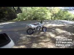 Testing Highway Gears 16 38 On The Drz400sm